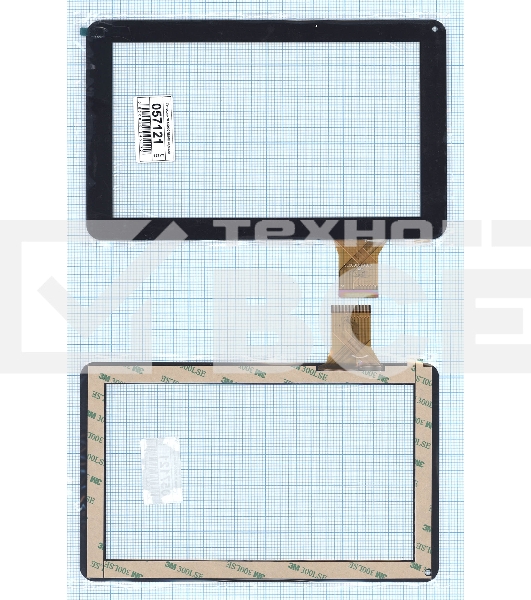 Сенсорное стекло (тачскрин) SLC09001BE0B, черное