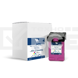 Струйный картридж NVPrint 121XL (NV-CC644HE) Color для HP DeskJet D1600/D1663/D2500/D2563/D2663/D5563/F2423/F2486/F2493/F4213/F4275/F4280/F4283/F4583 (18 мл) совместимый