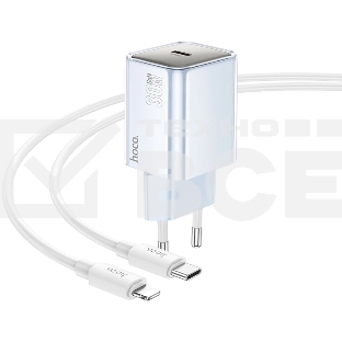 Сетевое зарядное устройство Hoco N47 Glorious 30W 3A (PD) белый PD30W