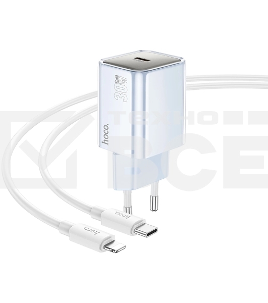 Сетевое зарядное устройство Hoco N47 Glorious 30W 3A (PD) белый PD30W