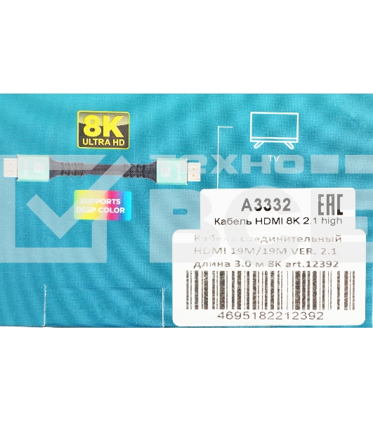 Кабель аудио-видео Premier 12392 HDMI (m)/HDMI (m) 3м. позолоч.конт. черный