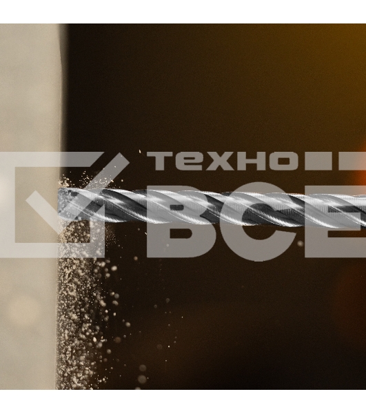 Бур по бетону Denzel цельная крестовая пластина, 10x165 мм, SDS PLUS