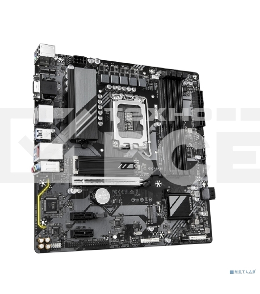 Материнская плата Gigabyte B760M DS3H GEN5 Soc-1700 Intel B760 4xDDR5 mATX AC`97 8ch(7.1) 2.5Gg RAID+VGA+HDMI+DP