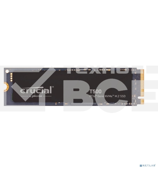 Накопитель SSD Crucial T500, 2Tb, M.2 2280, PCIe 4.0 x4, NVMe, R/W 7400/7000