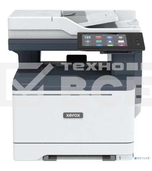 МФУ лазерное Xerox Versalink C415 (C415V_DN), A4, цветной, печ. до 40 стр/мин., скан. до 49 стр/мин. (ч/б) 40 стр/мин. (цвет), 1200 x 1200 dpi (печать) 600x600dpi (скан.), USB, RJ-45, NFC