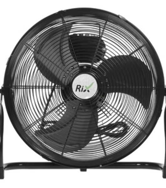Вентилятор Rix NPSF-8000W хром, напольный, 90 Вт, 3 скорости, 41 см, металлический