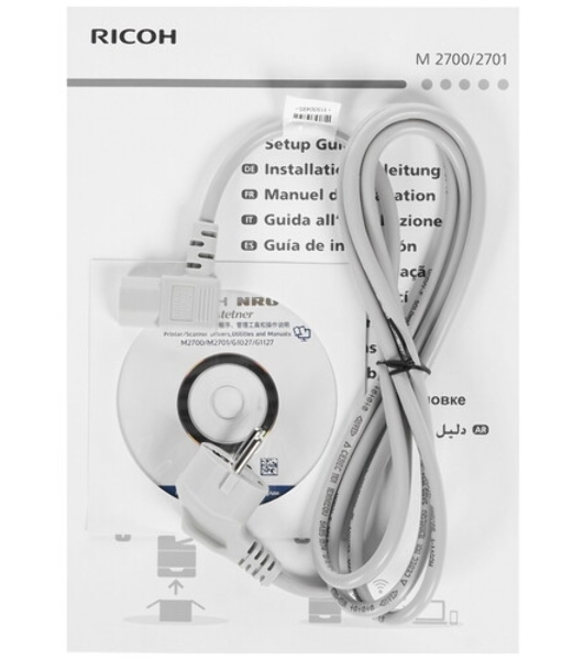 МФУ лазерное Ricoh M 2701 (418118), A3, ч/б, печ. до 27 стр/мин. (А4) до 15 стр/мин. (А3), скан. до 18 стр/мин. (ч/б) 6 стр/мин. (цвет), 600 x 600 dpi, Ethernet, USB
