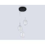 Подвесной светильник Ambrella light LH11151/3 BK/WH/CL черный/белый/прозрачный E27*3 max 60W D425*1500, фото5