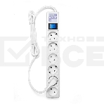 Сетевой фильтр Power Cube 1,9 м 6 розеток (белый) 16B/3,5кВт, фото4