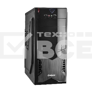 Компьютерный корпус Miditower Exegate CP-601 Black, ATX, <CP500W, 80mm>, 2*USB, Audio