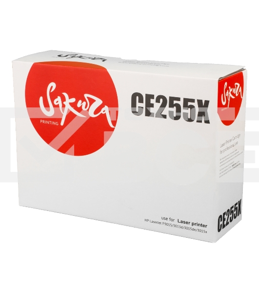 Картридж лазерный Sakura CE255X для HP LaserJet P3015/3015d/3015dn/3015x, черный, 12500 к.