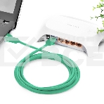 Патч-корд Greenconnect Патч-корд UTP прямой 1 m AWG24 кат.5е,  RJ45,  медь, литой (Зеленый), пластик пакет (GCR-LNC05-1.0m), фото8