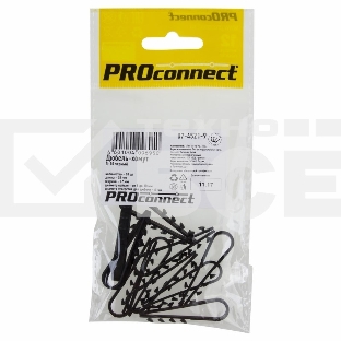 Дюбель-хомут PROconnect 5-10, черный, 10 шт.