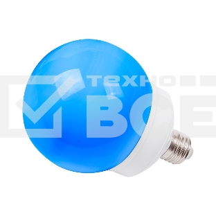 Лампа шар e27 12 LED Ø100мм синяя
