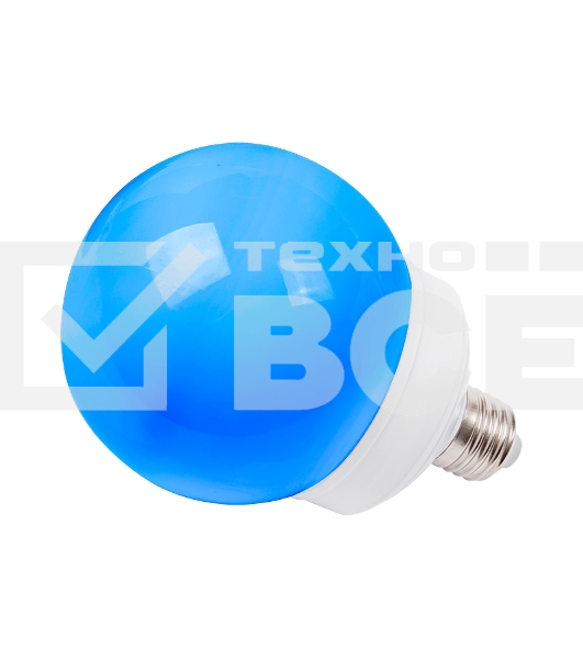 Лампа шар e27 12 LED Ø100мм синяя