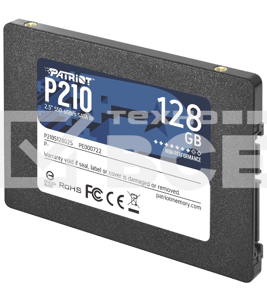 Накопитель SSD Patriot P210, 128GB, SATA III, 2.5