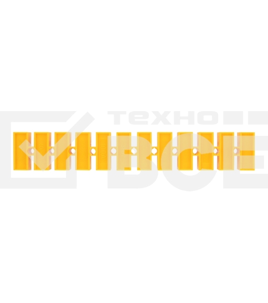 Клеммная винтовая колодка KВ-40 25-40, ток 100 A, полиэтилен желтый Rexant (10 шт./уп.)