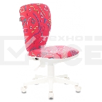 Кресло детское Бюрократ KD-W10 малиновый Sticks 05 крестовина пластик пластик белый, фото 1