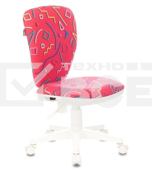 Кресло детское Бюрократ KD-W10 малиновый Sticks 05 крестовина пластик пластик белый