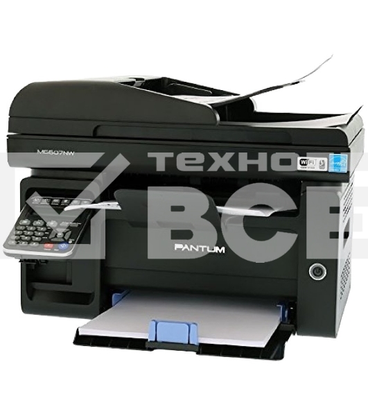 МФУ лазерный Pantum M6607NW, A4, ч/б, печ. до 22 стр/мин., скан. до 22 стр/мин., 1200x1200dpi, USB, RJ-45, Wi-Fi