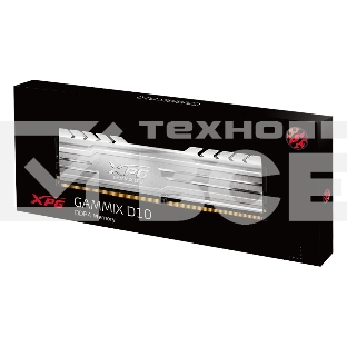 Оперативная память XPG Gammix D10, DDR4, 16GB (1x16GB), 3200MHz, CL16, с радиатором, черный
