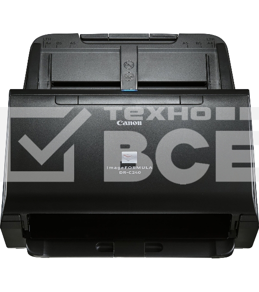 Сканер Canon DR-C240 (0651C003), протяжный, A4, CIS, 600x600 dpi, 45(30)ppm, ADF 60, Duplex Color, USB 2.0