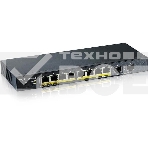 Коммутатор Smart L2 PoE+ Zyxel GS1900-10HP, 8xGE PoE+, 2xSFP, настольный, бесшумный, бюджет PoE 77 Вт, фото5