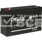 Аккумуляторная батарея Delta series DT, DT 612, voltage 6V, capacity 12Ah (discharge 20 hours), фото 1