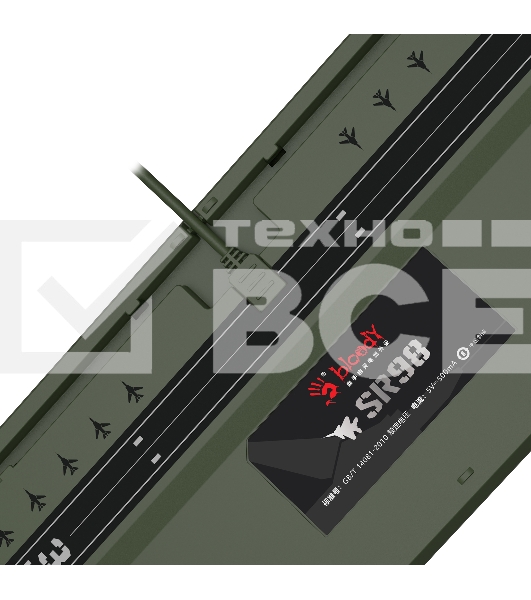 Клавиатура A4Tech Bloody S98 Aviator механическая зеленый USB for gamer LED (S98 AVIATOR)