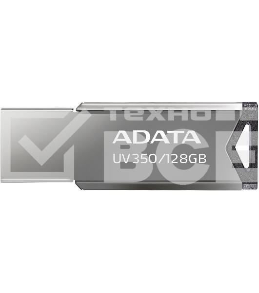 Флешка USB A-Data 128Gb UV350 AUV350-128G-RBK USB3.0 серебристый