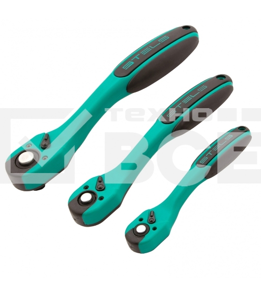 Набор инструментов STELS 141151/4'' 3/8'' 1/2'' cr-v s2 усиленный кейс 216предм.