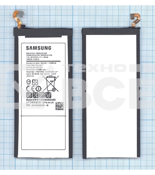 Аккумуляторная батарея EB-BA900ABE для Samsung Galaxy A9 (2016) SM-A900 4000mah