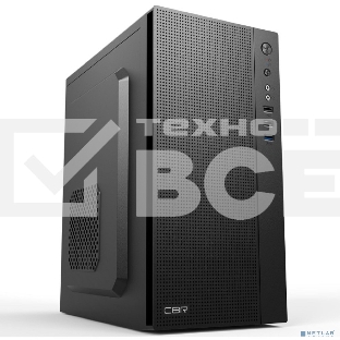 Компьютерный корпус mATX Minitower CBR MX12, без БП, 1*USB 3.0, 2*USB 2.0, HD Audio+Mic, Black [PCC-MATX-MX12-WPSU]