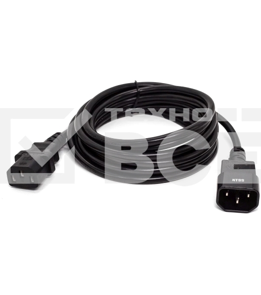 Шнур питания NTSS NTSS-PC13145 C13-С14 проводник.:3x1мм2 3м 220/250В 10А черный