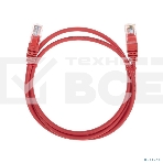 Патч-корд U/UTP, CAT 5e, RJ45-RJ45, 26AWG, ZH нг(А)-HF, красный, 1м  Rexant, фото2