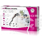 Кронштейн для мониторов Ultramounts UM734WD серый/коричневый 17'-27' макс.7кг крепление к столешнице поворот и наклон, фото18