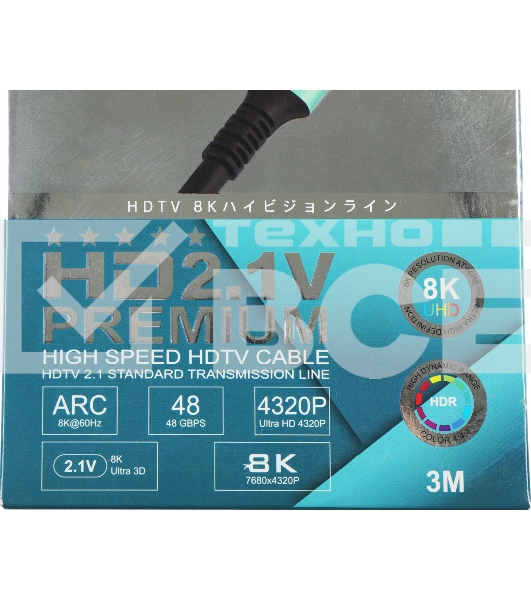 Кабель аудио-видео Premier 12392 HDMI (m)/HDMI (m) 3м. позолоч.конт. черный