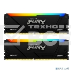 Оперативная память Kingston Fury Beast, DDR4, 16GB (2x8GB), 3600MHz, CL17, с радиаторами, RGB, черный, фото7