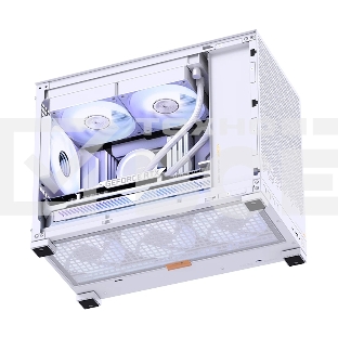 Корпус без блока питания Case JONSBO D32 STD, Mini-Tower, TG, no fan, 1xUSB-A 3.0 + 1xUSB-C 3.1, mATX, mITX White