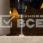 Бур по бетону Denzel цельная крестовая пластина, 10x165 мм, SDS PLUS, фото3