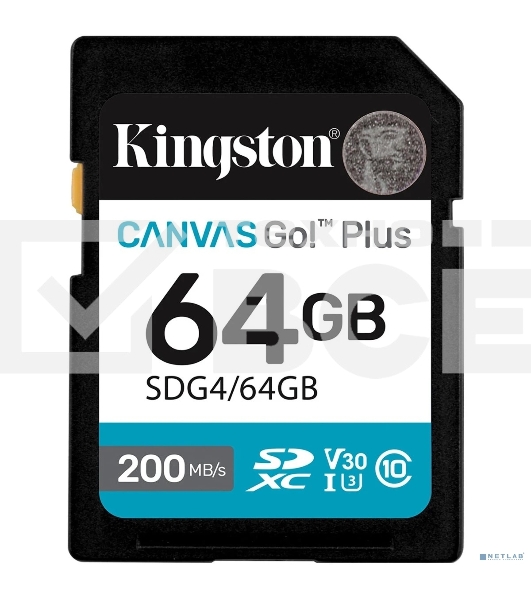 Флеш карта SDXC 64Gb Kingston SDG4/64Gb Canvas Go! Plus w/o adapter