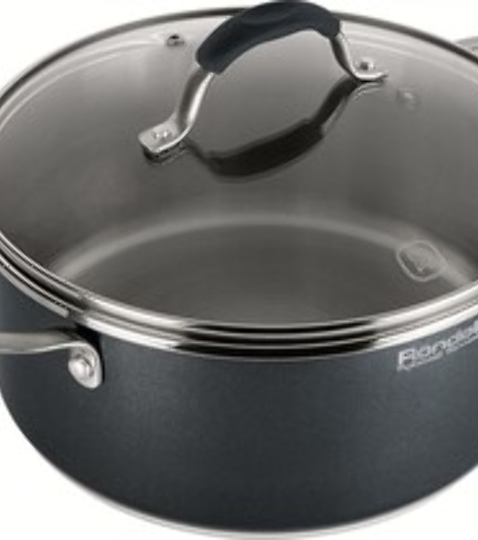 Кастрюля Rondell Stern RDS-019, 4.7 л, 24 см, с крышкой, серый
