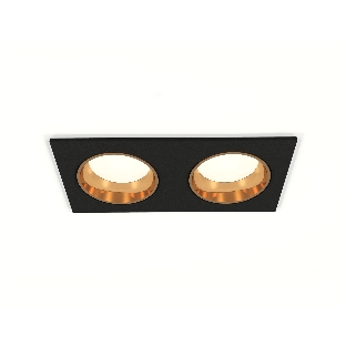 Комплект встраиваемого светильника Ambrella light XC6526004 SBK/PYG черный песок/золото желтое полированное MR16 GU5.3 (C6526, N6113)