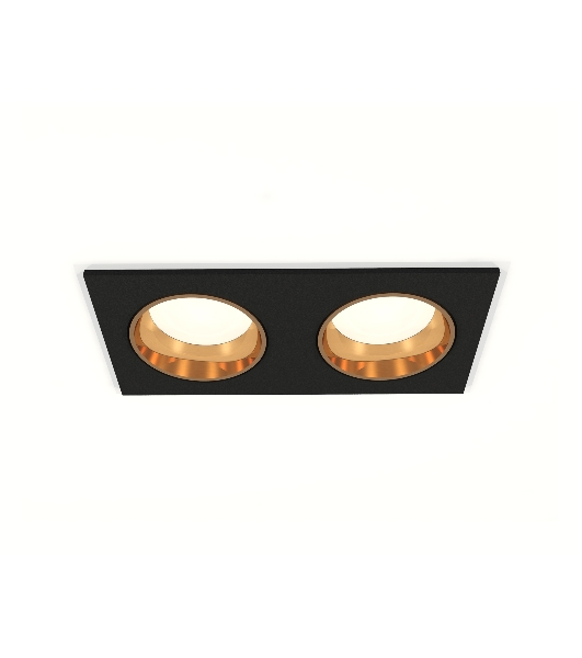 Комплект встраиваемого светильника Ambrella light XC6526004 SBK/PYG черный песок/золото желтое полированное MR16 GU5.3 (C6526, N6113)