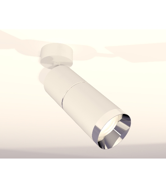 Комплект поворотного светильника Ambrella light XM6312010 SWH/PSL белый песок/серебро полированное MR16 GU5.3 (A2202, C6301, A2060, C6312, N6132)