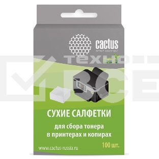 Салфетки Cactus CS-P2003E для принтеров и копиров 100шт сухих