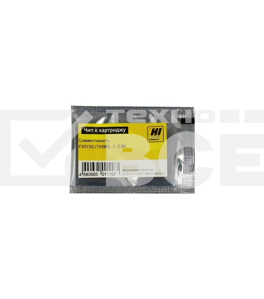 Чип к картриджу Kyocera FS-5150 (Hi-Black), TK-580, 2.8K, Y