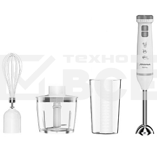 Блендер АКСИНЬЯ КС-307В белый с серым: 1000Вт, нож из нерж. стали,2 скорости,
