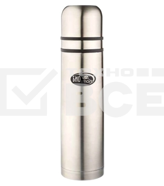 Термос Biostal (0,5 литра), 2 пробки, стальной