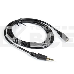 Удлинитель звуковой Exegate EX-CCA-423-1.5 (3.5mm Jack M/3.5mm Jack F, 1,5м, позолоченные контакты)